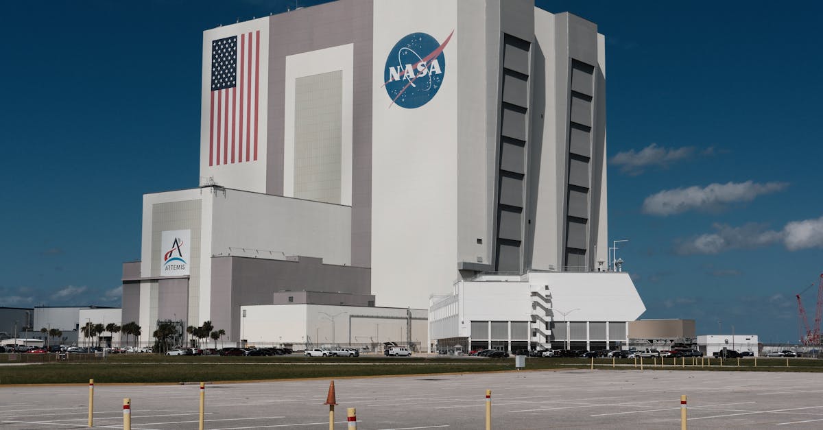 The iconic Vehicle Assembly Building at NASA's Kennedy Space Center, Florida.