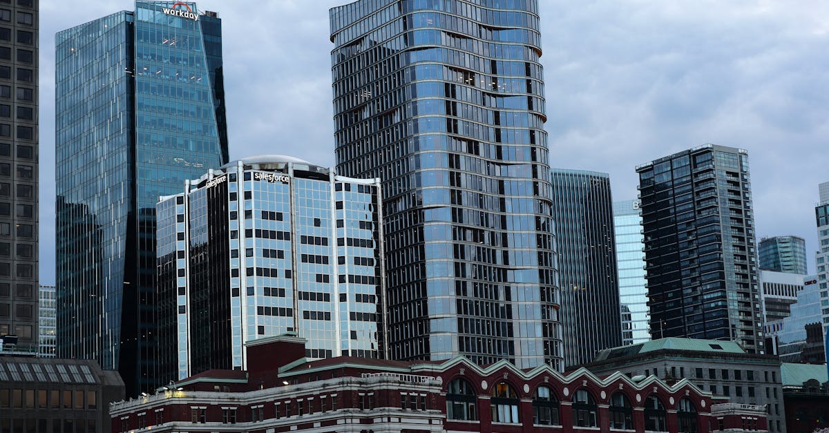 Stunning blend of modern skyscrapers and historic architecture in Vancouver's skyline.