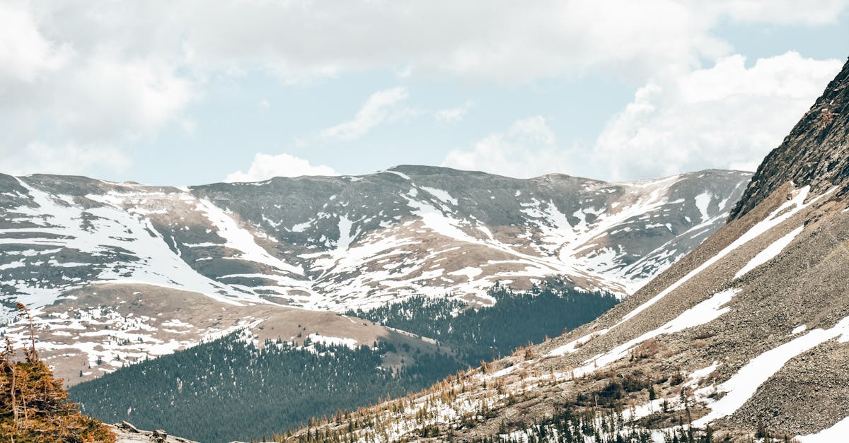A breathtaking view of the snow-capped Rocky Mountains in Colorado under a clear sky.