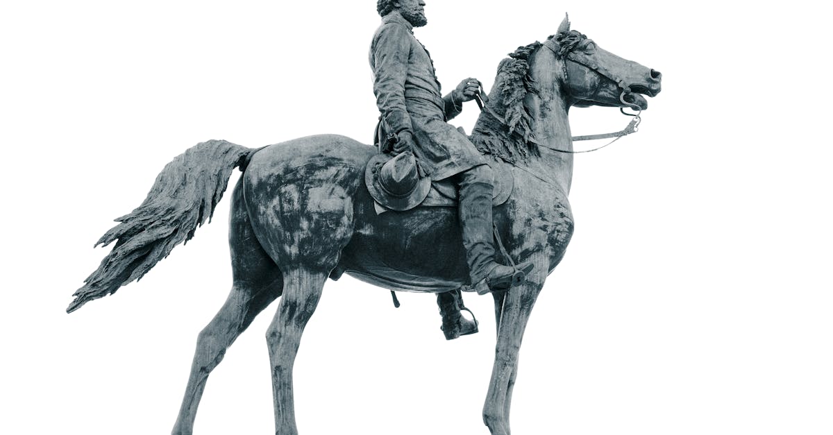 Classic equestrian statue depicting a historical figure on horseback, symbolizing leadership and heritage.